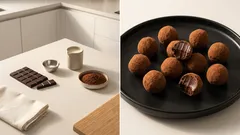 Σοκολατάκια κακάο με 4 υλικά: τρουφάκια που βγαίνουν πάντα βελούδινα