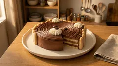 Τούρτα ψυγείου «Αρκουδάκι» με σαβαγιάρ και κρέμα σοκολάτας – για παιδικό πάρτι