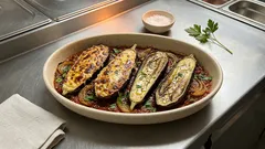 Μελιτζάνες στο φούρνο με σάλτσα ντομάτας – ζουμερές και πάντα πετυχημένες