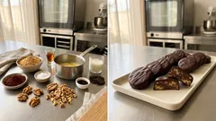 Καριόκες ψυγείου με μπισκότο και καρύδι: σοκολατένιο κέρασμα χωρίς ψήσιμο